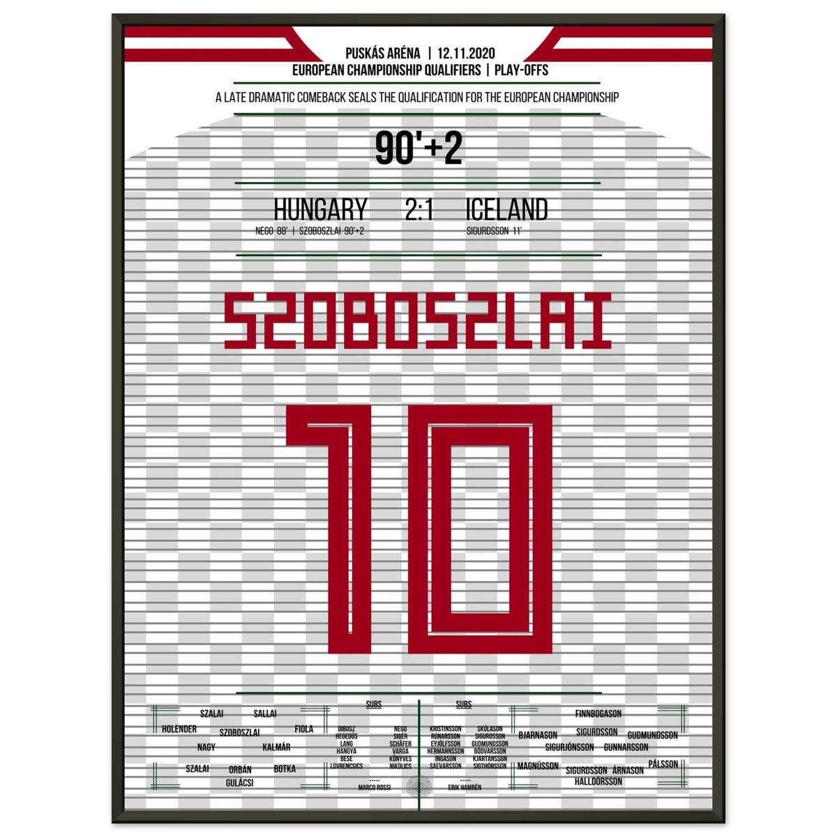 Szoboszlai fires Hungary to the European Championship