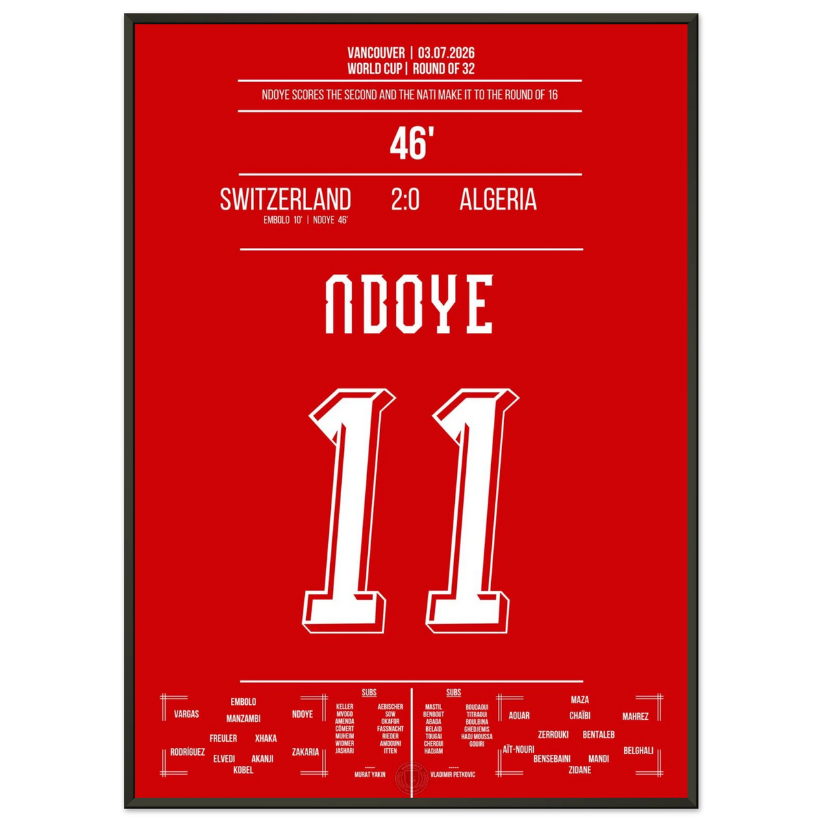 Ndoye's Goal Seals Round of 16 Spot at the WM 2026