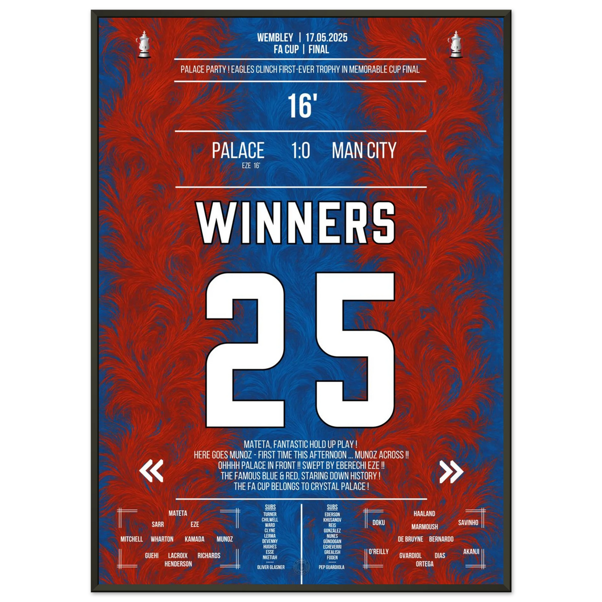 The Eagles claim the first cup in club history