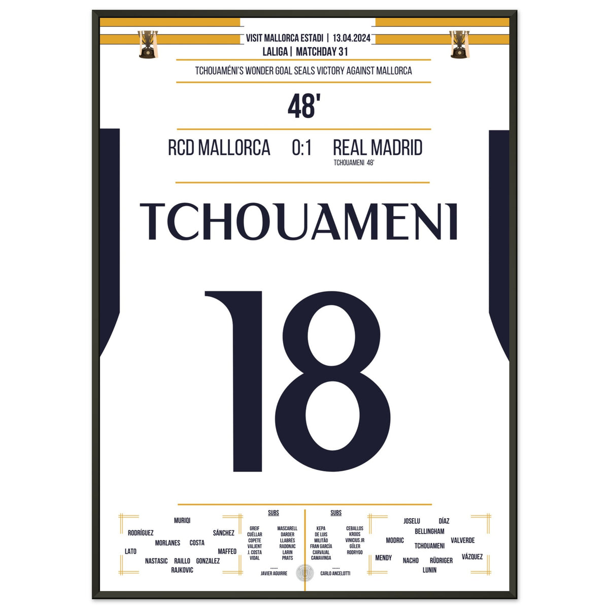 Tchouameni's dream goal seals victory against Mallorca