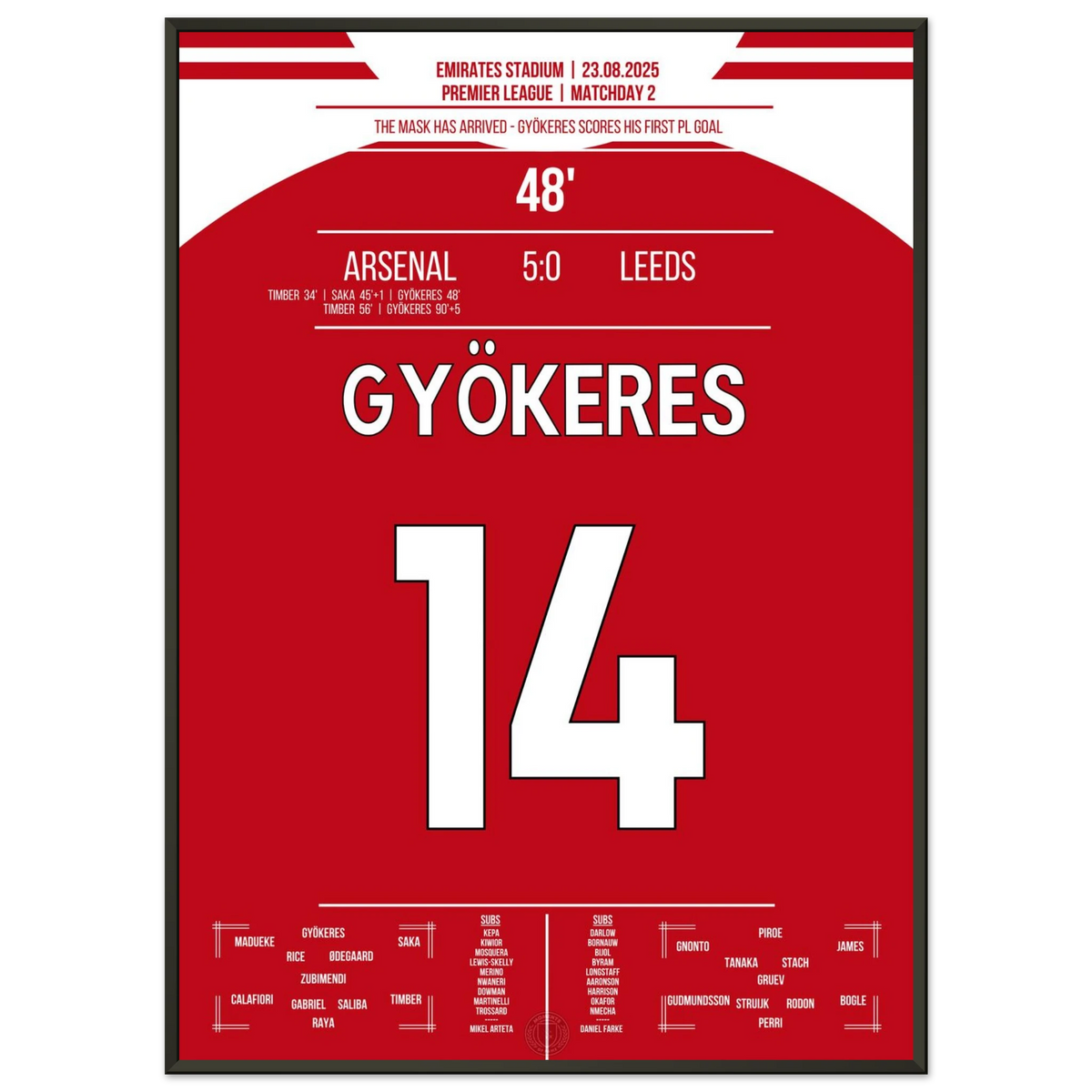Mask Moment at the Emirates: Gyökeres Scores and Sends the Fans Wild!