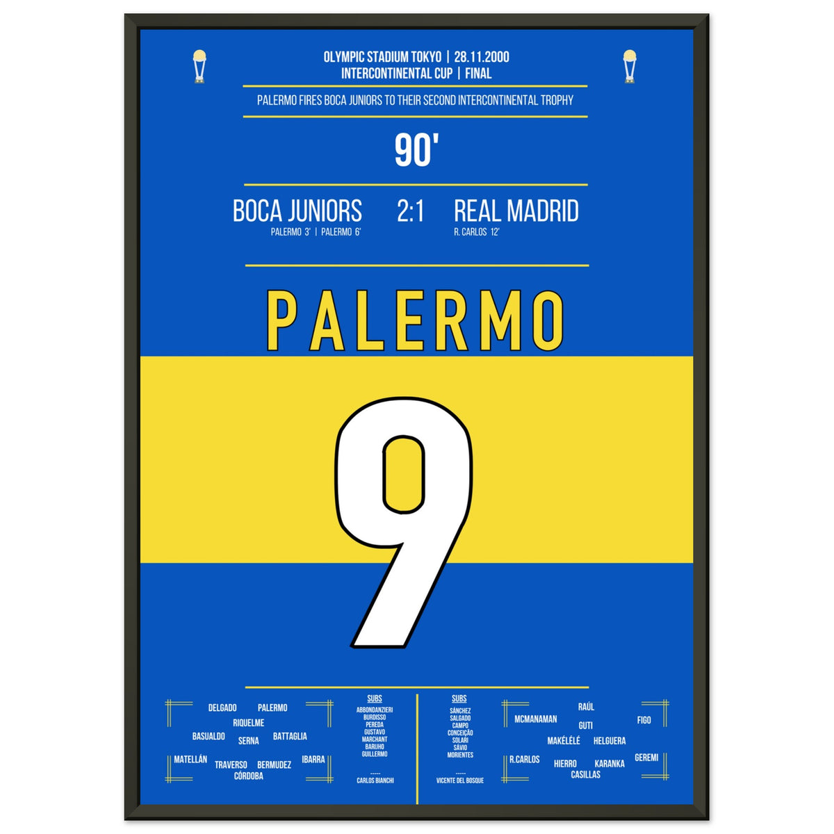 Palermo becomes the hero in Boca Juniors' final victory over Real in 2000