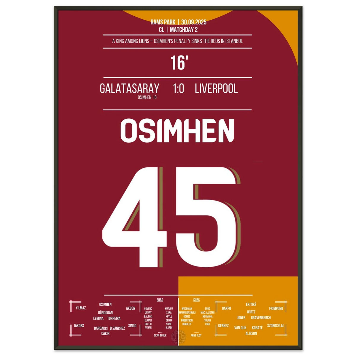 Osimhen becomes a lion – Galatasaray brings Liverpool to its knees!