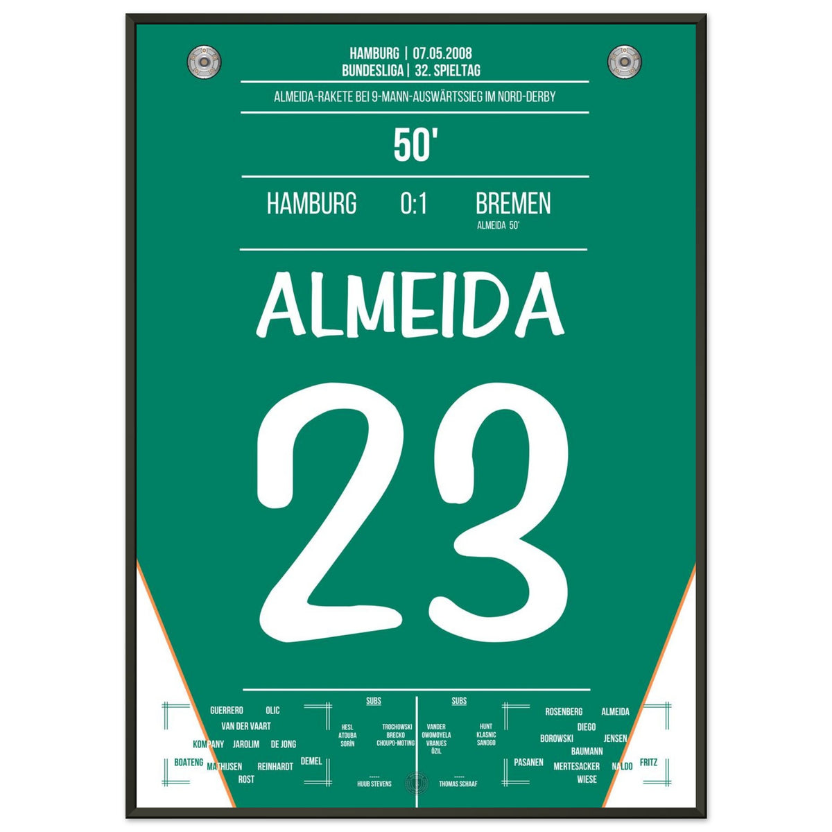 Almeida Fires the Rocket in the North Derby 2008