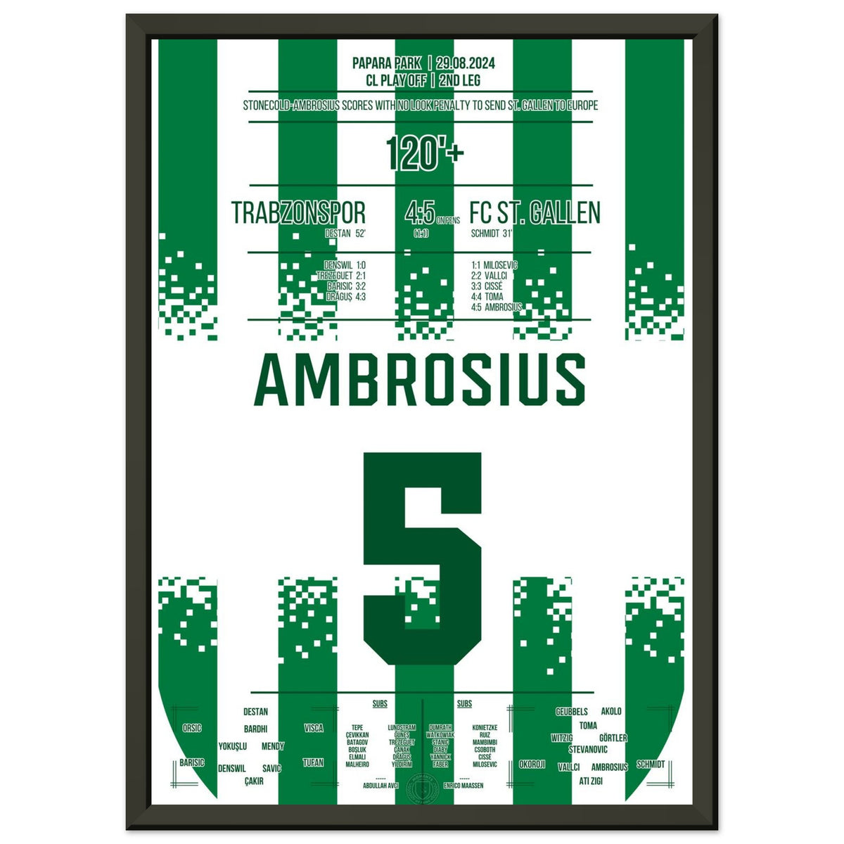 Ambrosius Leads St. Gallen into Europe!