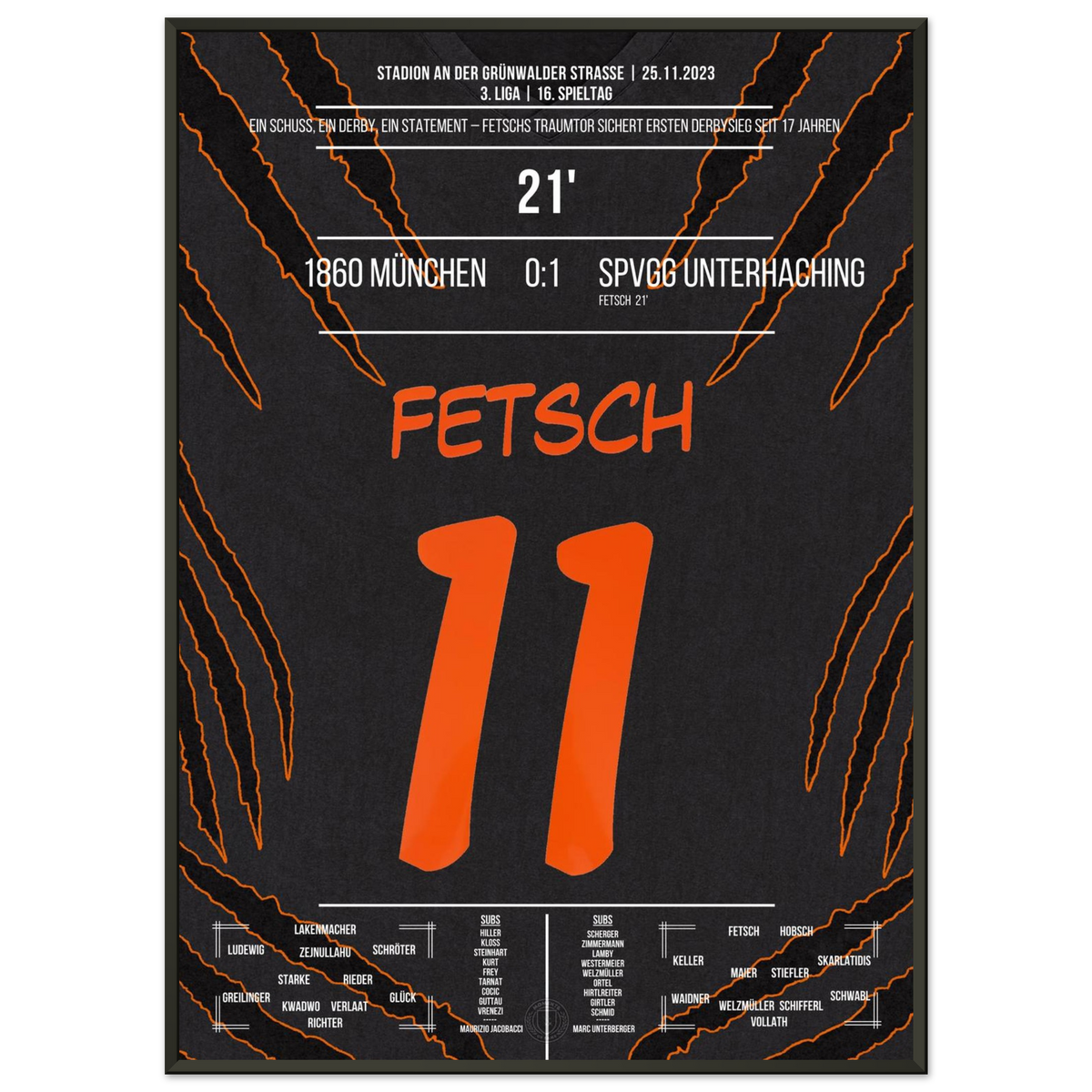 Fetsch fires Haching to first derby win in 17 years