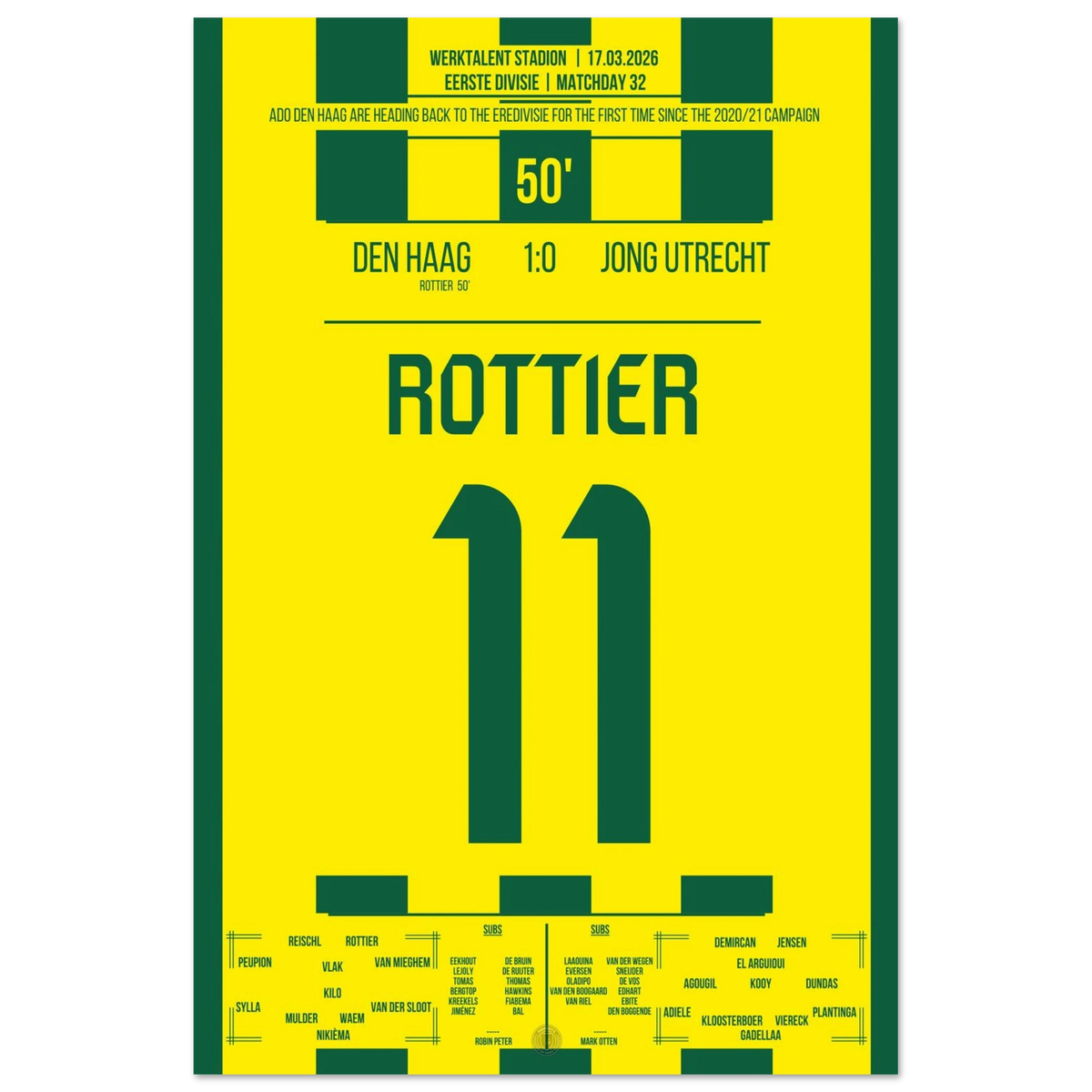 Den Haag secures the return to the Eredivisie