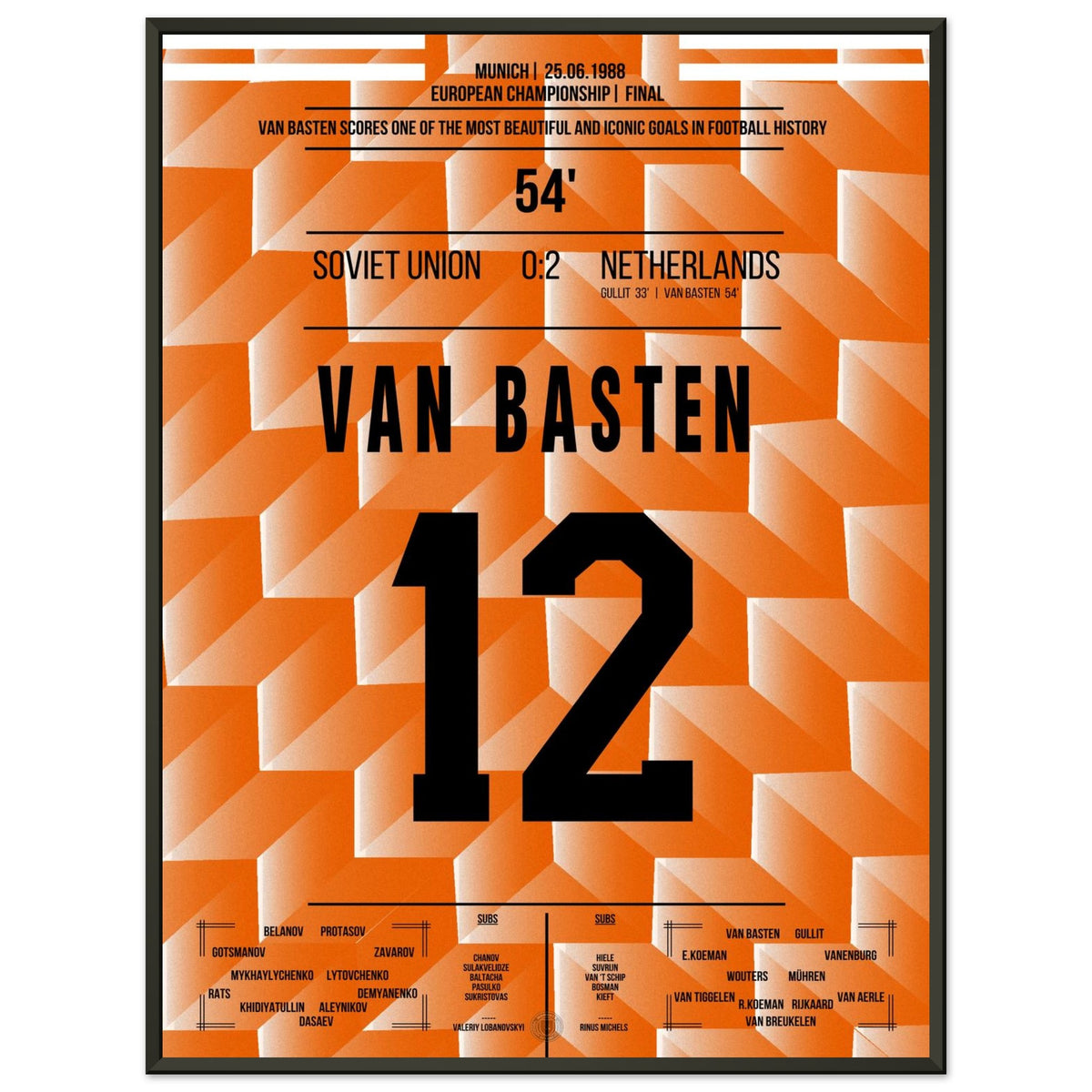 Van Basten's berühmtes Tor im Finale der Europameisterschaft 1988