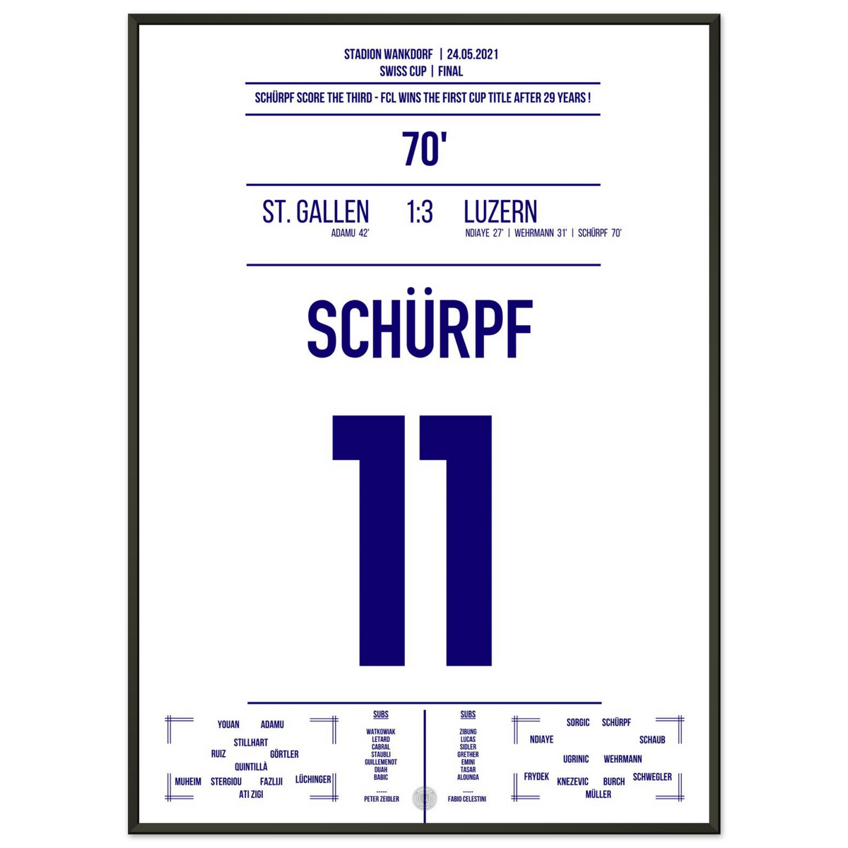 Schürpf scores as Luzern win the Swiss Cup