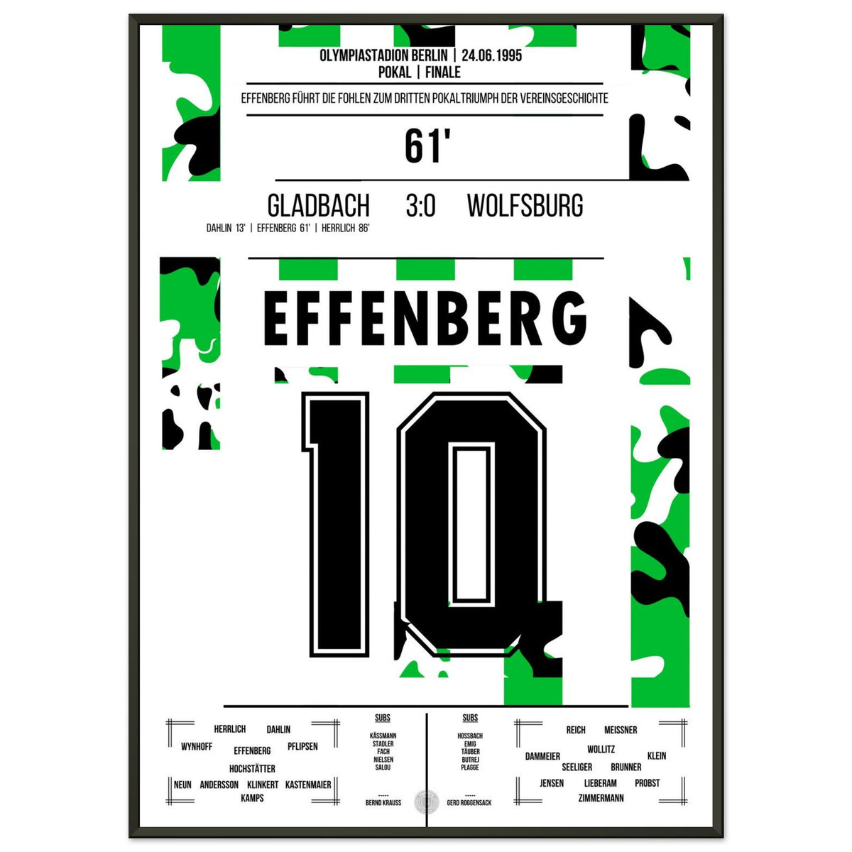 Effenberg makes it 2-0 in cup final win against Wolfsburg 1995