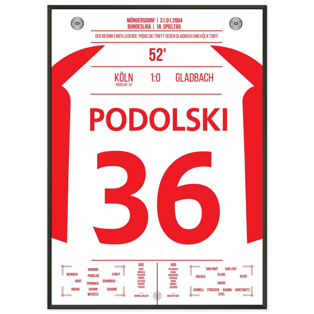 Podolski the Matchwinner in the Derby as Köln Beat Gladbach for the First Time in 6 Years