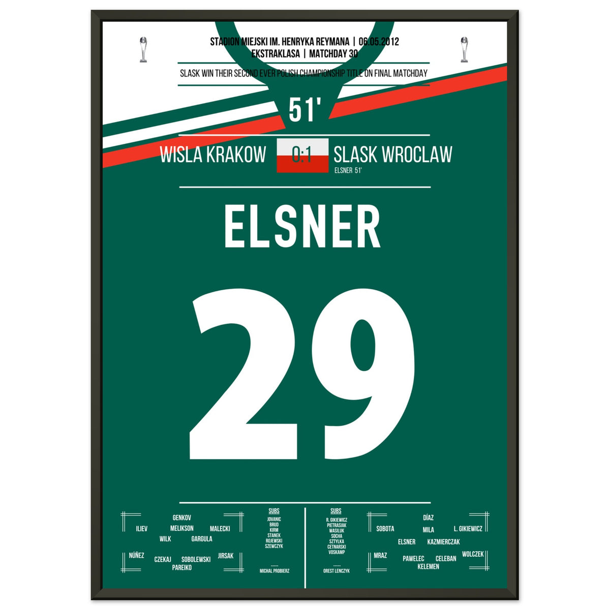 Slask become Polish champions for the second time in 2012