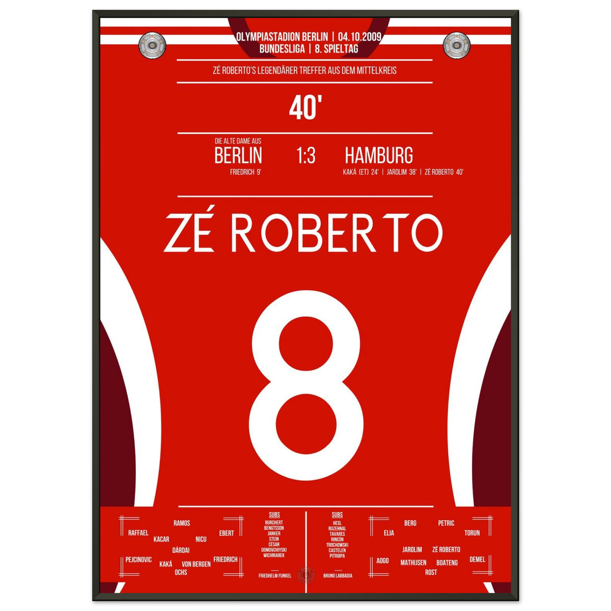 Zé Roberto's Long-Range Wondergoal at Berlin's Olympiastadion