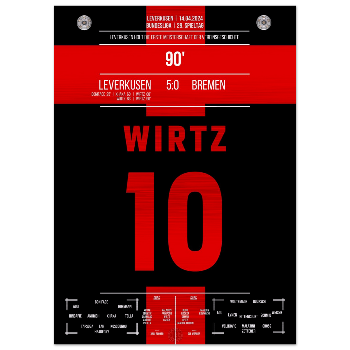 Leverkusen's erster Meistertitel – Metal Edition