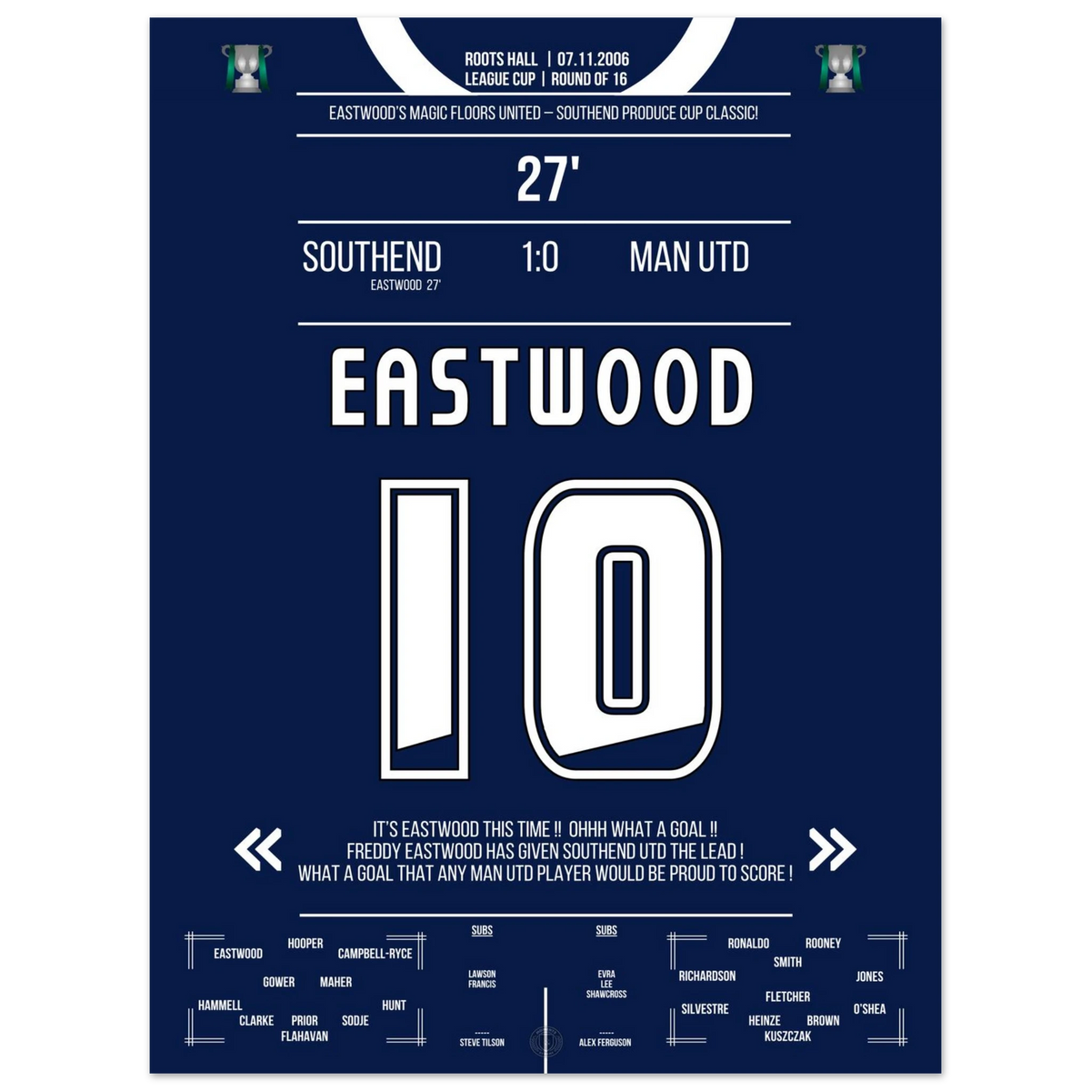 Eastwood's Free-Kick That Knocked the Red Devils Out of the League Cup