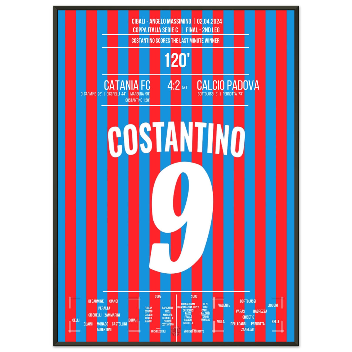 Costantino schießt Catania in letzter Minute zum Pokalsieg