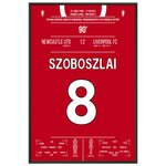 Liverpool's spätes Comeback in Unterzahl im St. James' Park 60x90-cm-24x36-Schwarzer-Aluminiumrahmen