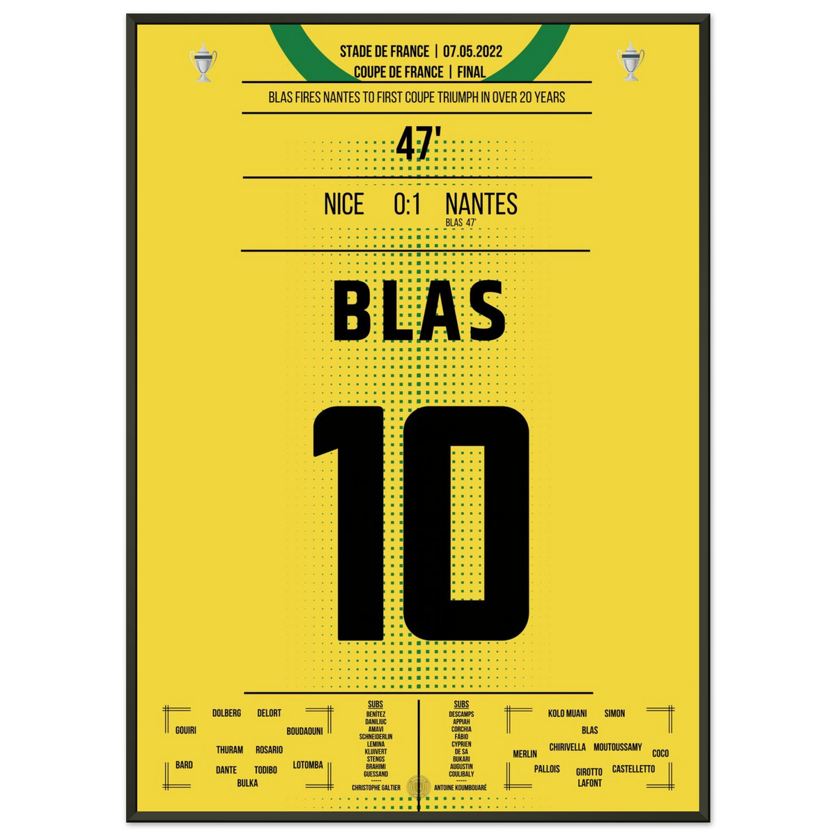 Blas fires Nantes to cup victory in 2022