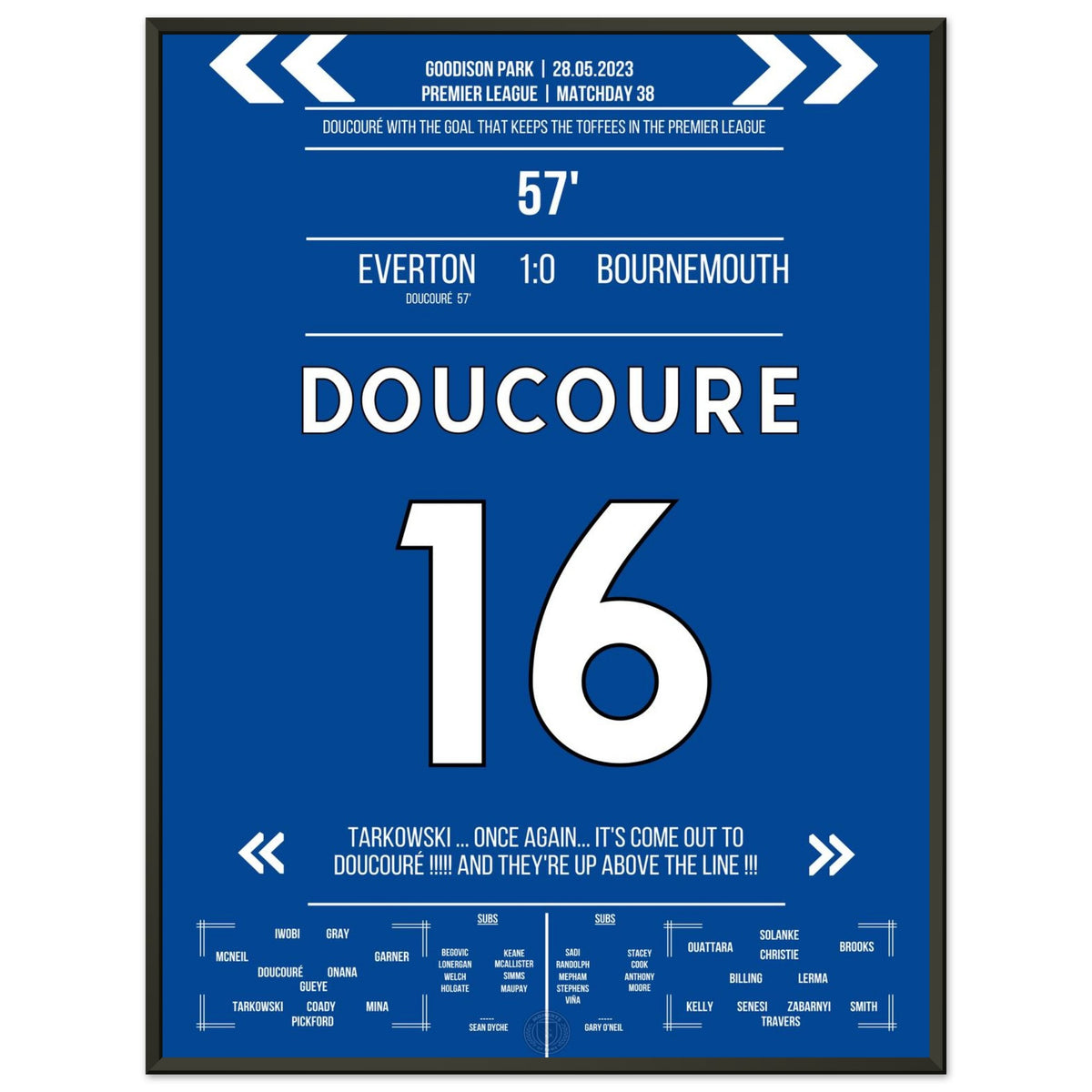 Doucoure's Hammer rettet die Toffees vor dem Abstieg