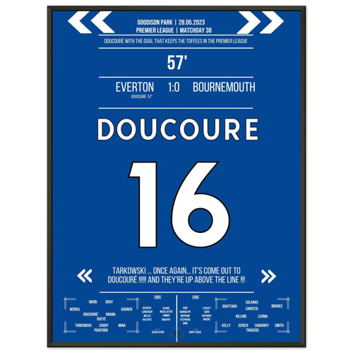 Doucoure's hammer saves the Toffees from relegation