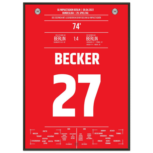 Union mit dem dritten Derbysieg der Saison 21/22 gegen Hertha