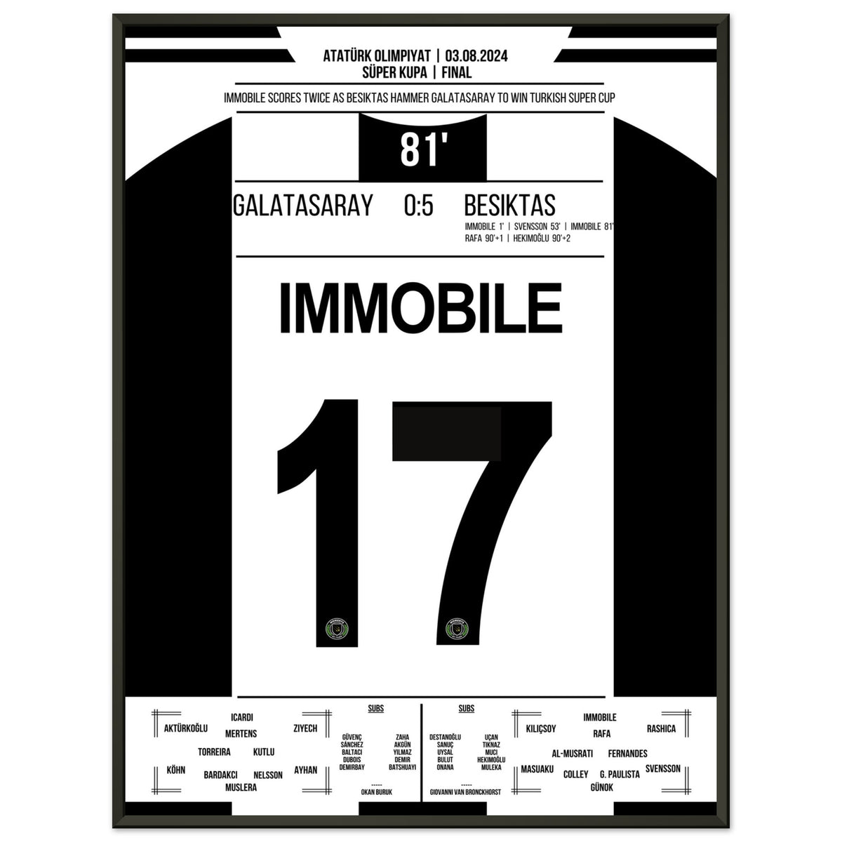 Immobile mit Doppelpack bei Derby-Demontage gegen Galatasaray