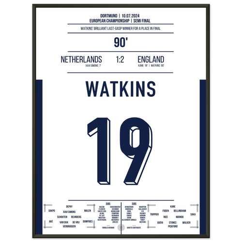 Watkins trifft in letzter Minute und bringt England ins Finale 2024