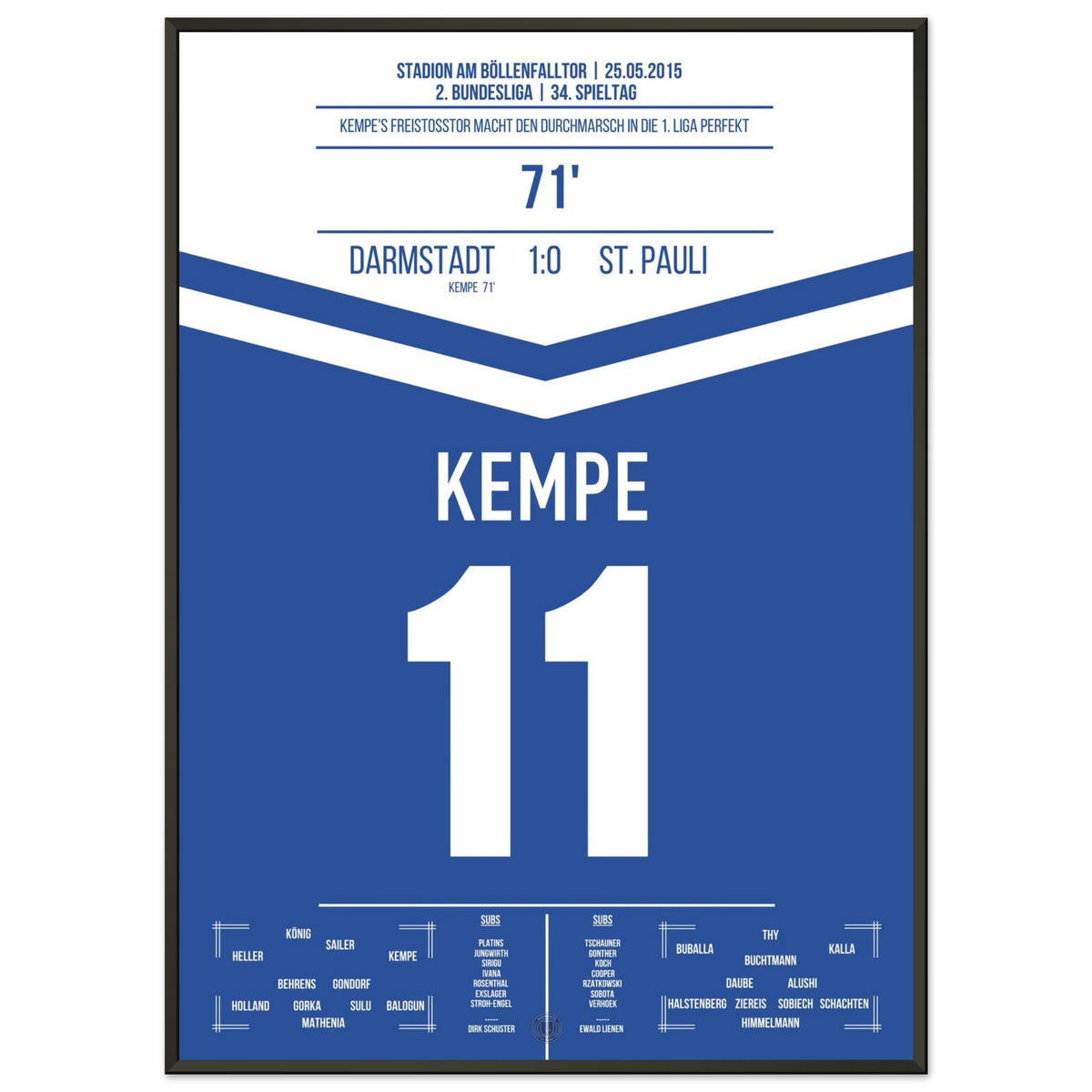Darmstadt's Durchmarsch in die Bundesliga in 2015