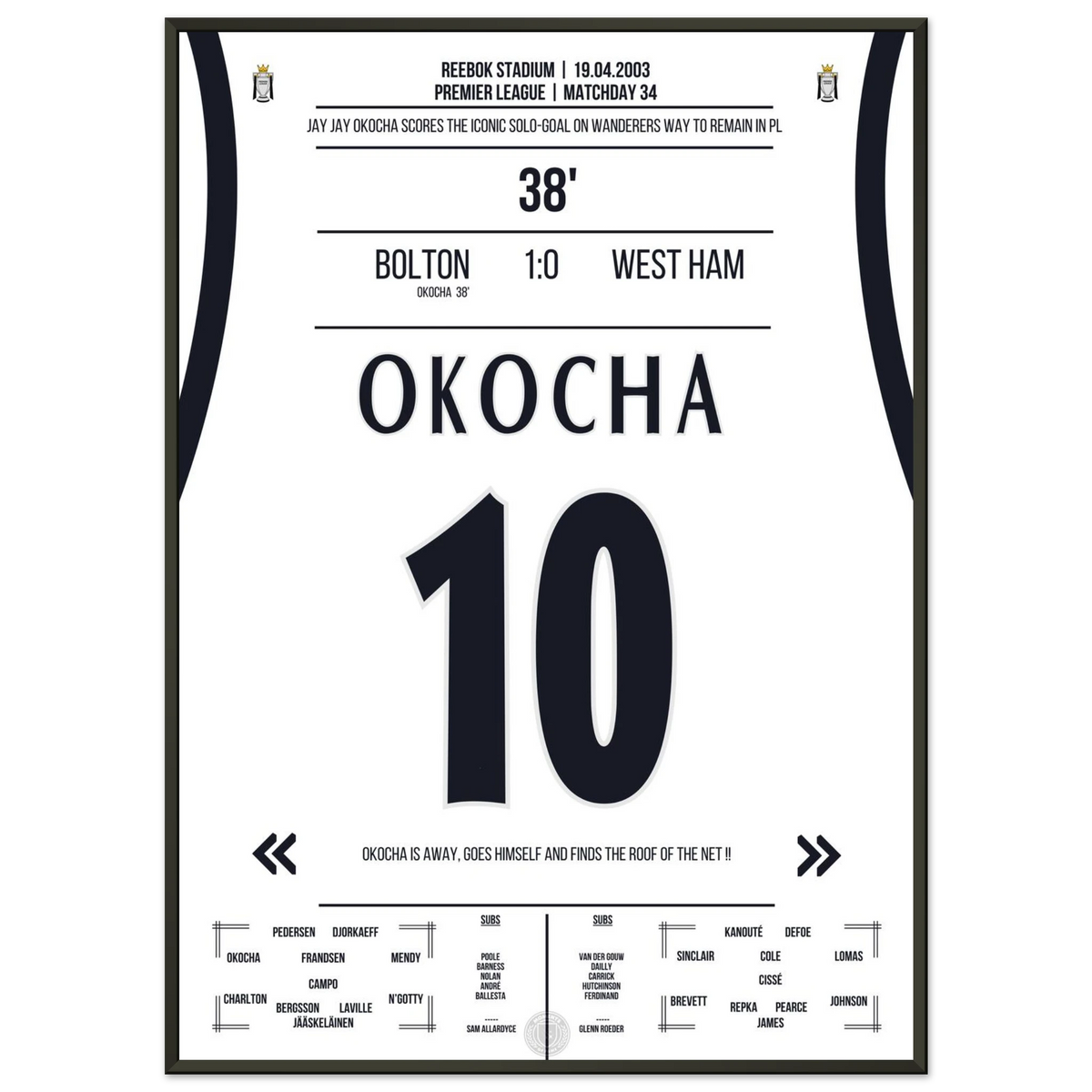 Okocha Solo Tor für Bolton auf dem Weg zum Klassenerhalt