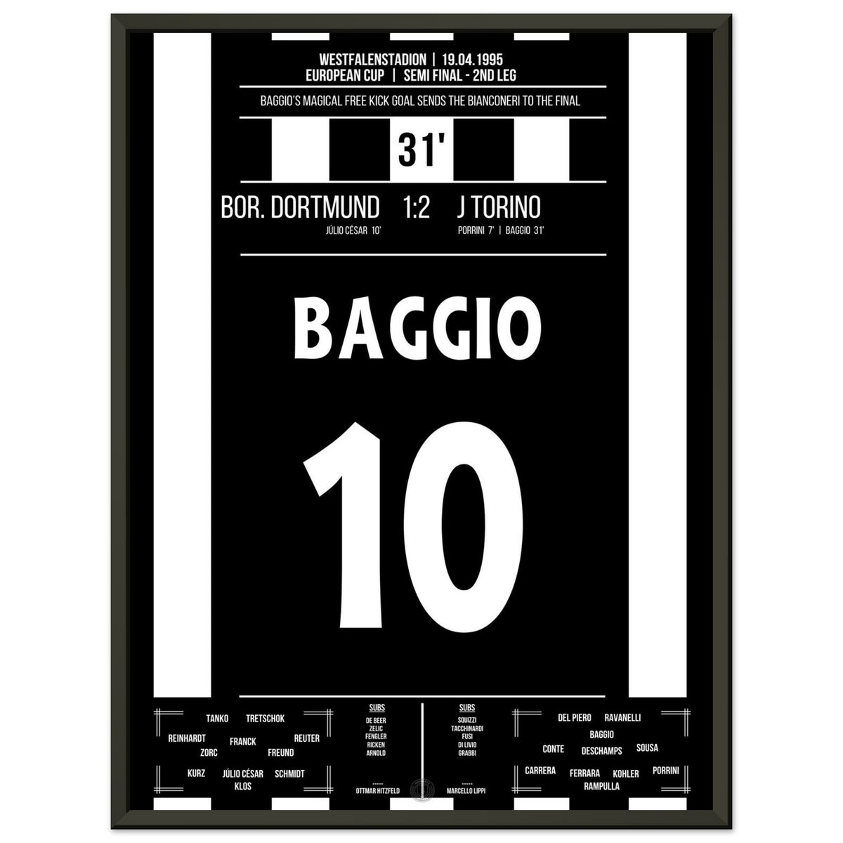 Baggio's magical free-kick goal to reach the final