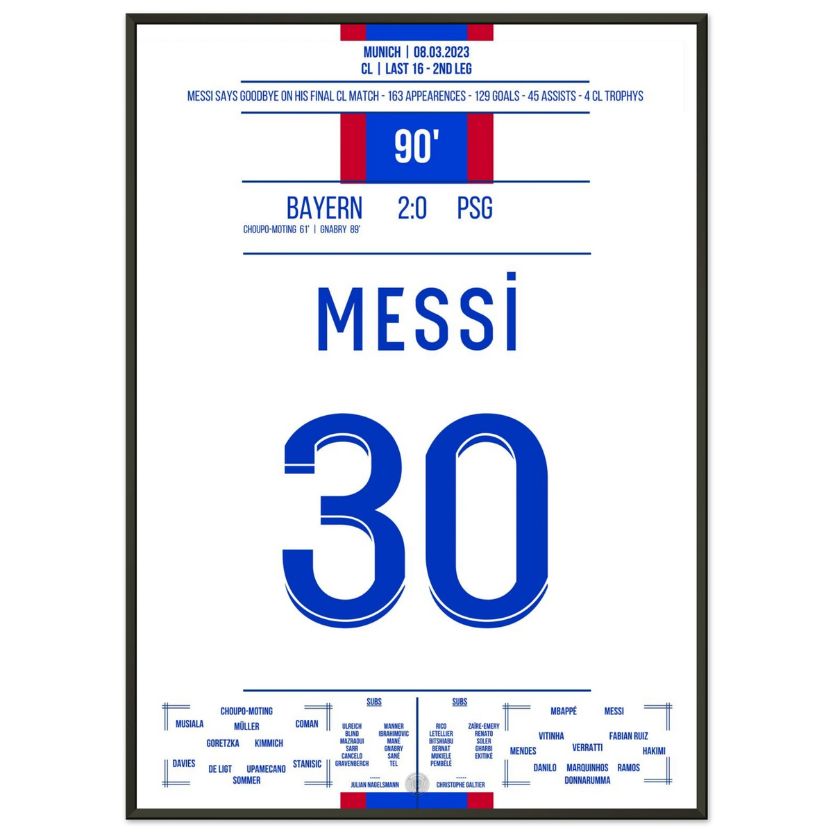 Messi's Abschied von der großen CL Bühne