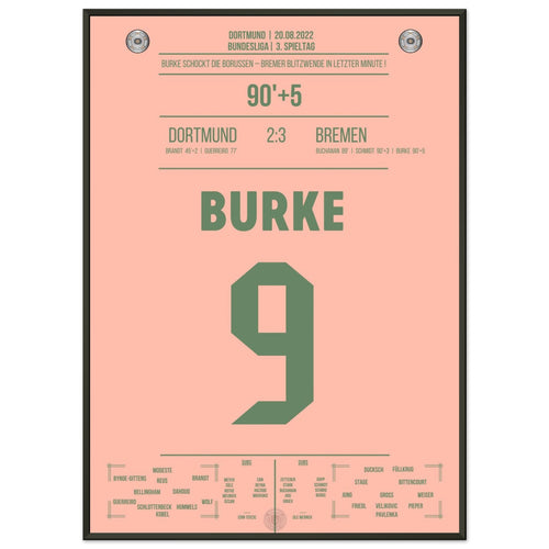 Burke krönt Bremen's irre Aufholjagd in Dortmund 2022