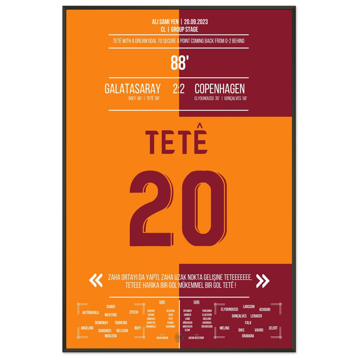 Tetê's Traumtor zum Ausgleich bei spätem CL-Comeback