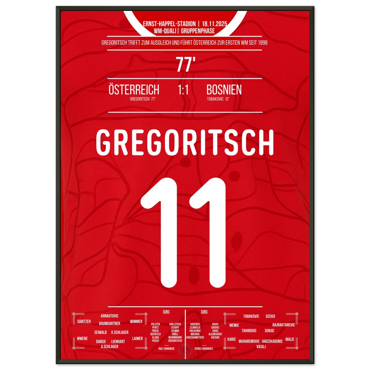 Gregoritsch leads Austria to their first World Cup in 28 years