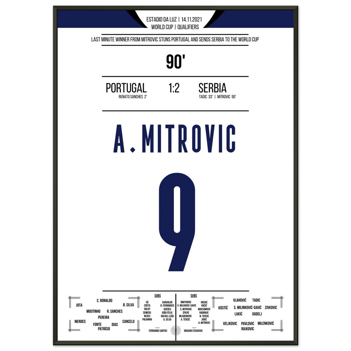 Mitrovic scores Serbia into the World Cup in the last minute.