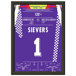 Sievers wird zu Hannover's Pokalheld 1992 A4-21x29.7-cm-8x12-Schwarzer-Aluminiumrahmen