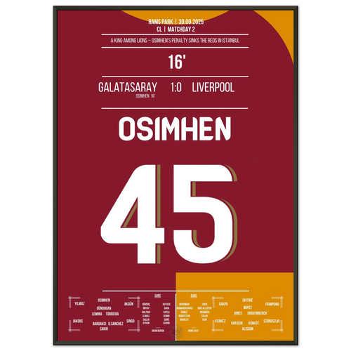 Osimhen becomes a lion – Galatasaray brings Liverpool to their knees!