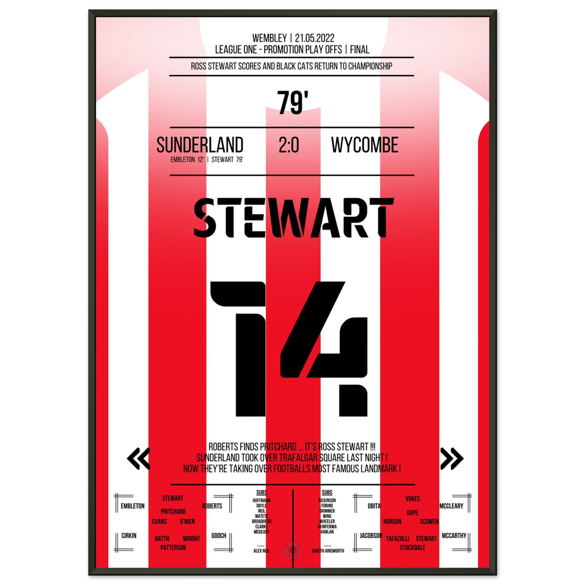 Stewart shoots Sunderland back into the Championship.
