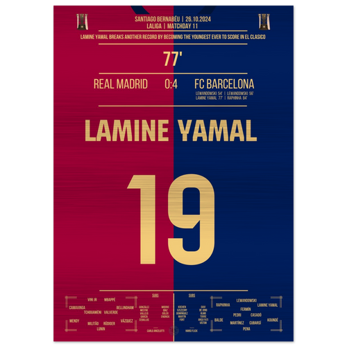 Lamine Yamal bricht Rekord und wird jüngster Torschütze in der Geschichte des "El Clasico" – Metal Edition