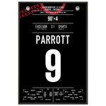 Parrott entscheidet das Derby in letzter Minute für Excelsior 60x90-cm-24x36-Schwarzer-Aluminiumrahmen
