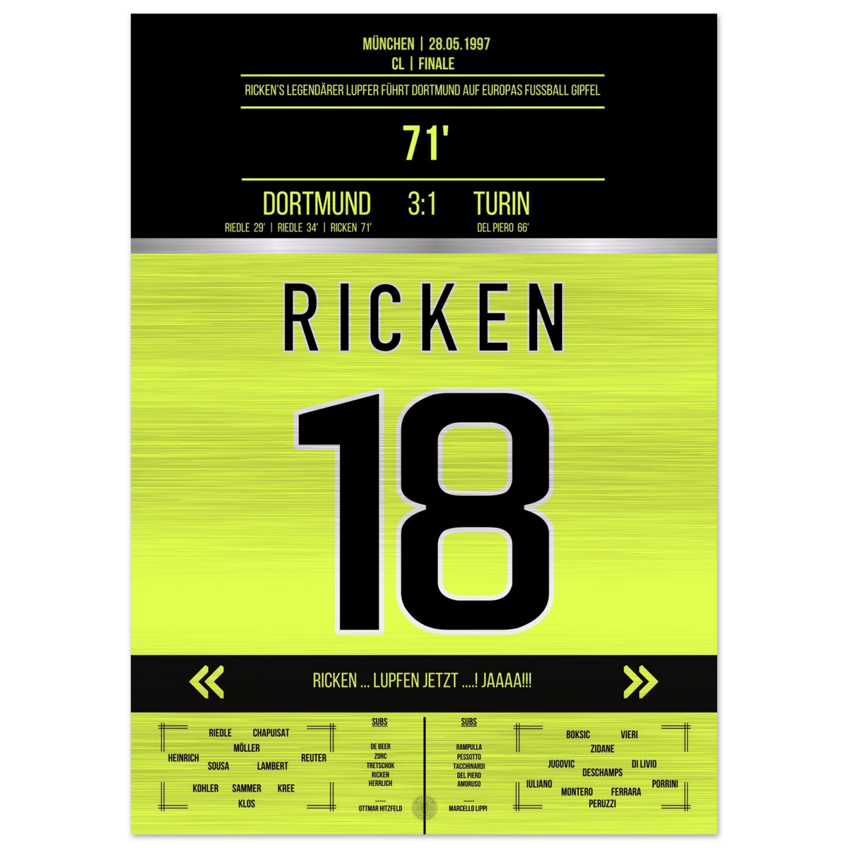 (Metal Print) Ricken's Legendary Chip 1997