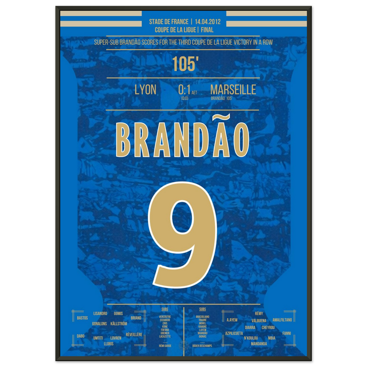 Brandão erlöst Marseille in der Verlängerung des Pokalfinales gegen Lyon