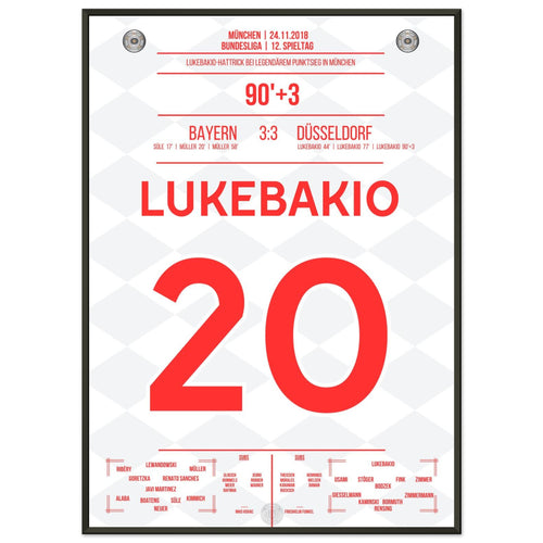 Lukebakio Hat-trick against Bayern in 2018