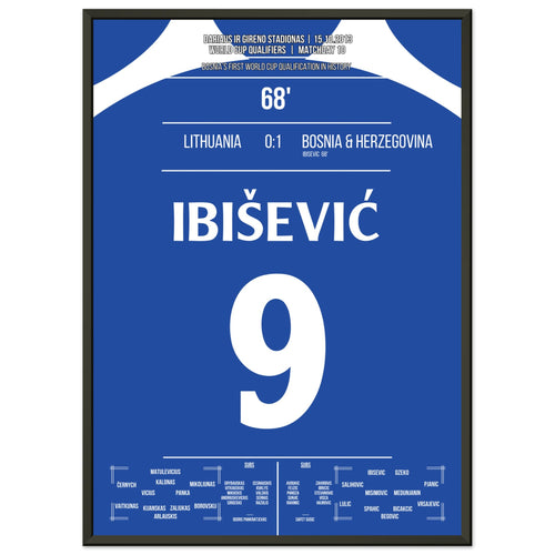 Ibisevic scores Bosnia's first World Cup participation in history.