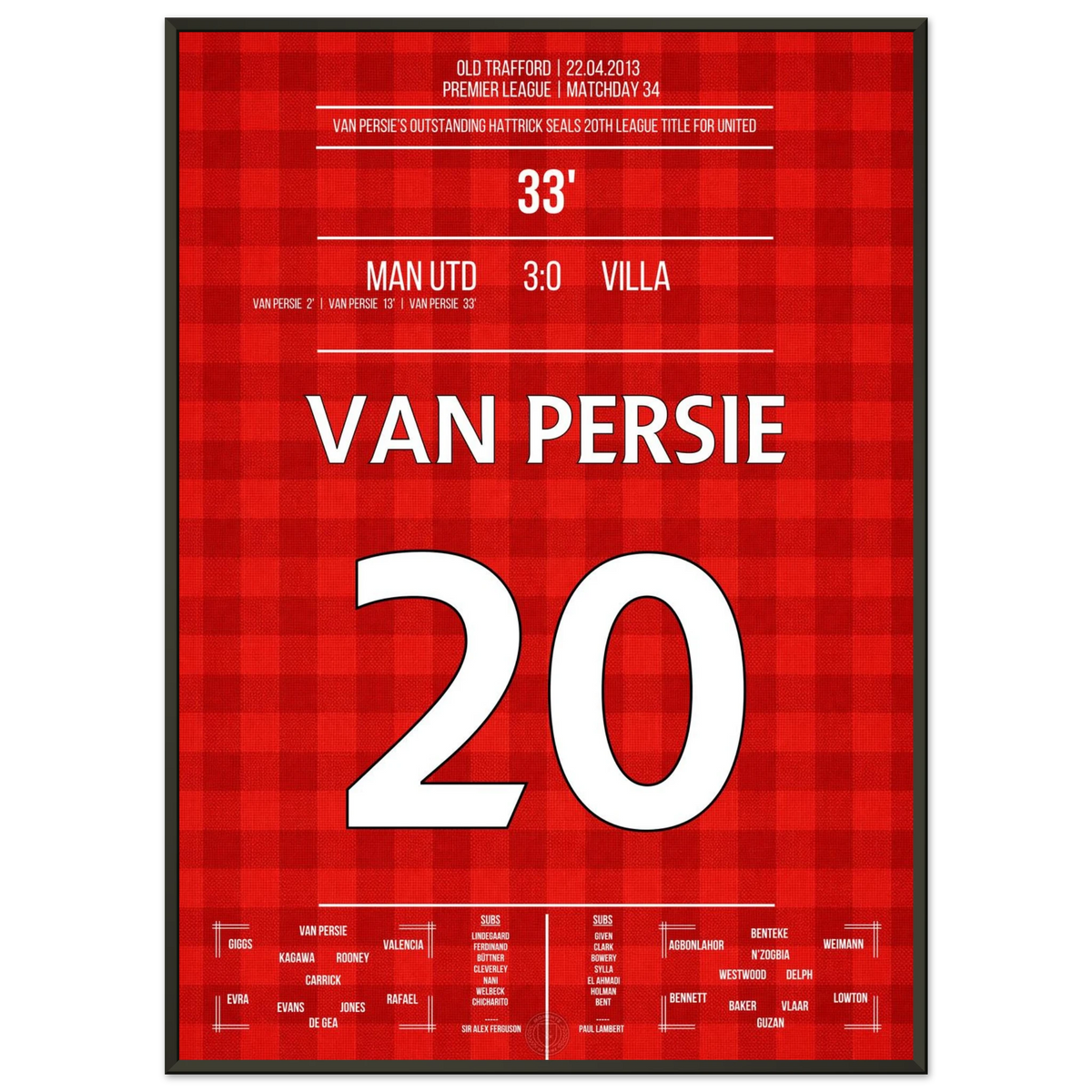 Van Persie Hattrick zur Meisterschaft 2013