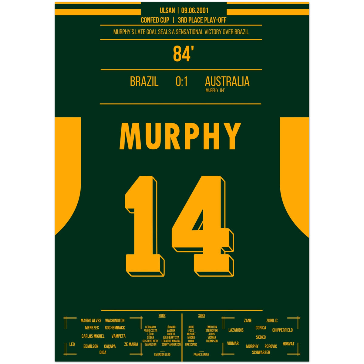 Murphy's später Siegtreffer gegen Brasilien 2001