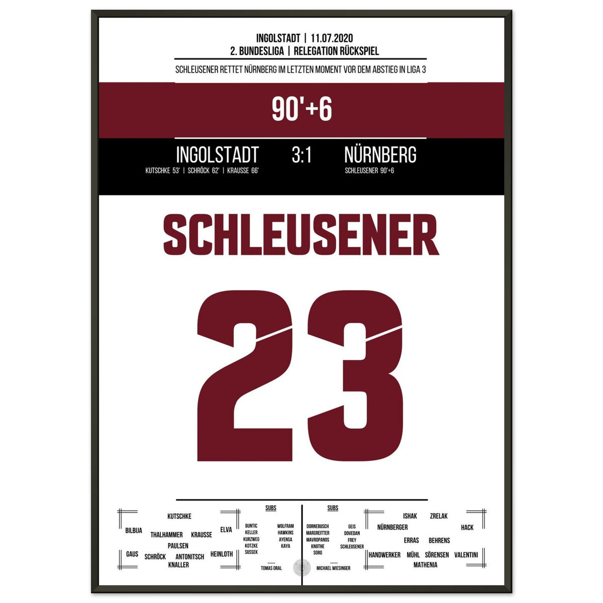 Schleusener's Last-Minute-Rettung in 2020