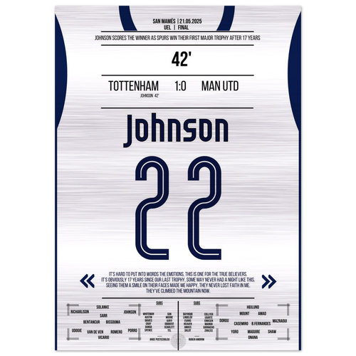 Johnson's entscheidendes Tor zur Europapokal-Triumph für Tottenham – Metal Edition