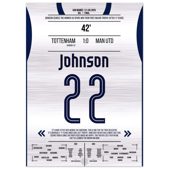 Johnson's decisive goal secures European Cup triumph for Tottenham – Metal Edition