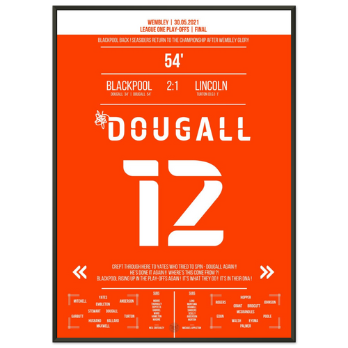 Dougall führt Blackpool zurück in die Championship